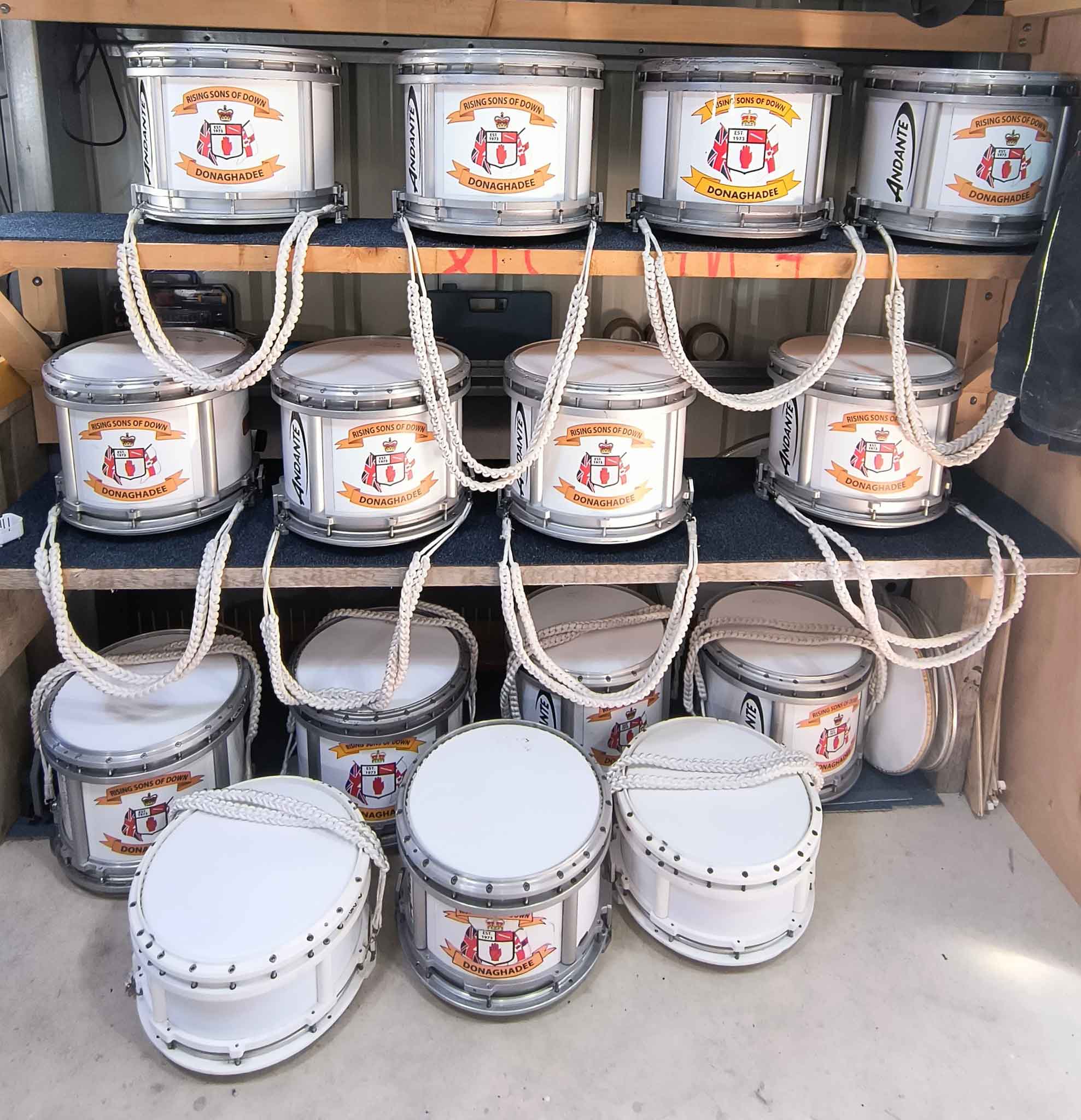 side marching drums completed