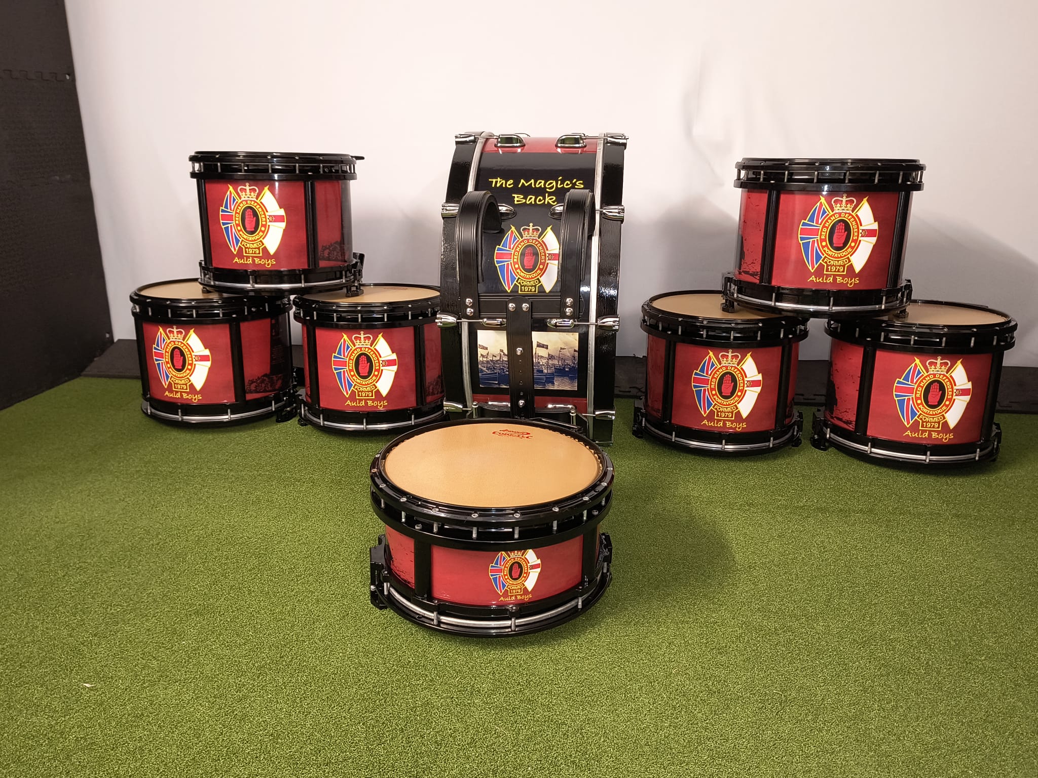 side marching drums
